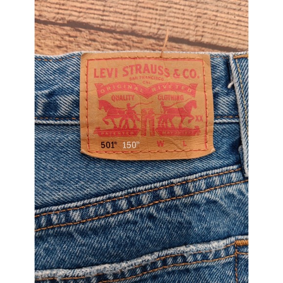 Levis 501 150th Anniversary Edition Men's 30x30 Jeans Button Fly Denim Rare 2128 - Picture 13 of 16